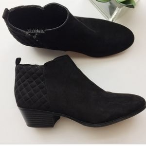 Black ankle booties